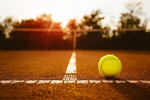 Rete tennis regolamentare 12,80x1 mt, cordino mm.4, maglia esagonale, La Rete, T022
