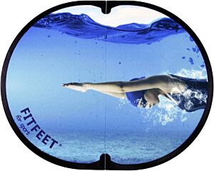 Fitfeet for sport, tappetino personalizzato nuoto, in microfibra, Morale sport