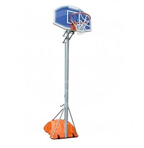 Mezzo impianto basket/minibasket trasportabile con ruote, Morale Sport, b649/3