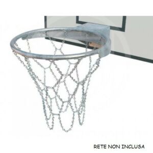 Canestro basket in acciaio zincato, Morale Sport, b671/2z