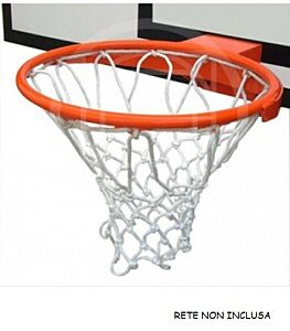 Canestro basket regolamentare, tondo pieno, certificato tuv, Morale Sport, b671