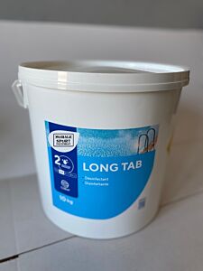 Disinfettante purificante anti alghe per piscine LONG TAB 250, fusto da 10 Kg, MORALE SPORT