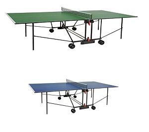Tavolo Ping Pong da interno in varie colorazioni, con 2 racchette e 6 palline, Morale Sport