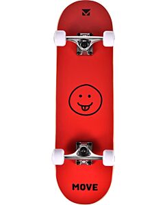 Skateboard smile red per bambini dagli 8 agli 11 anni, Move - ml9922028