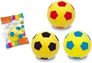 3 palle in spugna soft, diametro 20 cm, Morale Sport, mo07852-3
