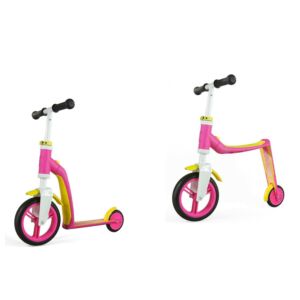 Monopattino-bike 2 in 1, baby scoot and ride, rosa, f4qdbap
