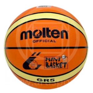 Pallone minibasket in gomma, molten b5g1600