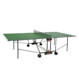 Tavolo ping pong progress indoor con ruote, piano verde, Garlando, c162i
