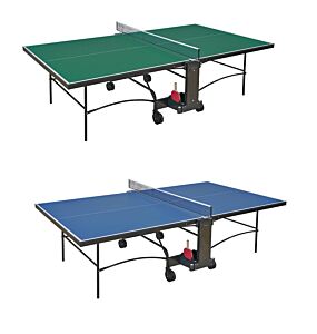 Tavolo Ping Pong avanzato da interno in due colorazioni, con 2 racchette e 6 palline, Morale Sport