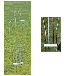 Sagoma singola in acciaio zincato, altezza 160 cm, Barret, bt002fe