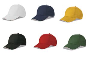 Cappello con visiera in cotone, Brizza Sport, 0126