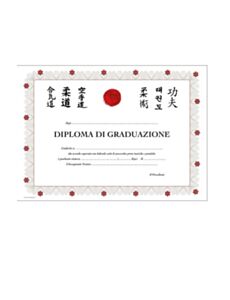 Diploma di graduazione, 50 pezzi, Oriente Sport, 831