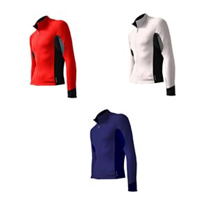 Maglia tecnica sportiva bambino full zip, Brizza, 9023