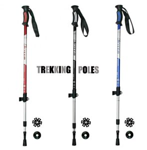 Bastoncini trekking in alluminio 7075, Brizza, 9050