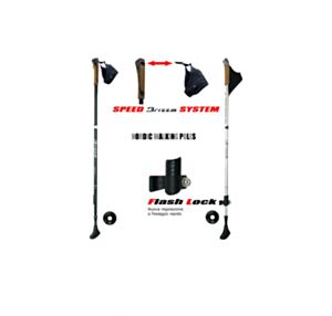 Bastoncini nordic walking alluminio 7075, Brizza, 9052
