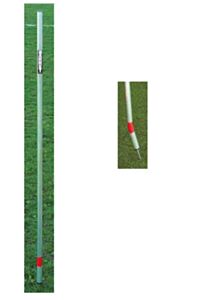Paletto in alluminio snodabile con puntale zincato e molla, altezza 170 cm, Barret, btas007
