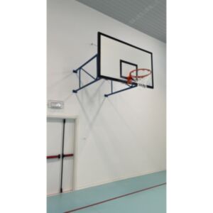 Impianto basket fisso per parete sbalzo 185 cm, Morale Sport, b657