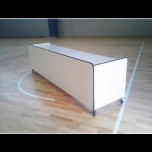 Tavolo per giudici carenato, lunghezza 3 mt, Morale Sport, b696/L