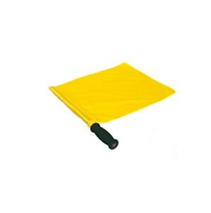 Bandierina singola guardalinee 40x40 cm, giallo o arancio, Morale Sport, f749