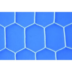 Coppia reti calcio ridotto 6x2 mt, cordino mm.4, maglia esagonale, La Rete, 154