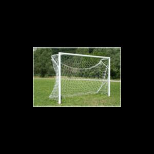 Coppia porte da calcetto in acciaio, mt 4x2, con bussole, reti escluse, Morale Sport, f757/1b