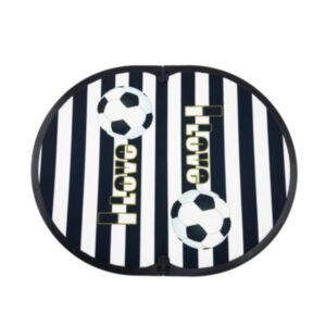 Fitfeet tappetino poggiapiedi bianco/nero in microfibra, Morale Sport