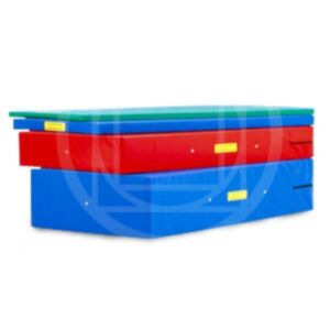 Materasso in gommapiuma e pvc, dim .cm.200 x 100 x 10, antiscivolo, Morale Sport, g351/2