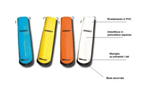 Sagoma in 3d in gommapiuma, zavorrata, senza disegno, 2 altezze diverse, Barret
