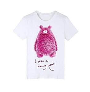Maglietta junior con grafica hairy bear, Skate-Max, skts2801