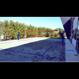 Impianto beach-volley in acciaio zincato, Morale Sport, v709-t