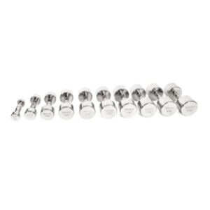 Set 10 coppie di manubri cromati linea Diamond, JK Fitness
