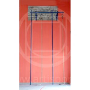 Palco di salita a 2 pertiche, con 2 funi, altezza 5 mt., Morale Sport, g310