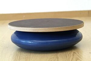 Tavoletta in legno con palla ellittica gonfiabile, s01410