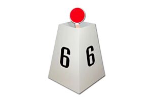 Piramide segna corsia numerata, in acciaio verniciato, s02202