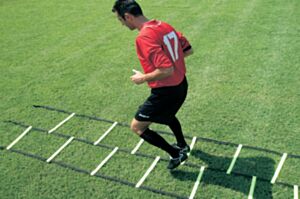 Scaletta doppia per allenamento calcio, Morale Sport, f749/i