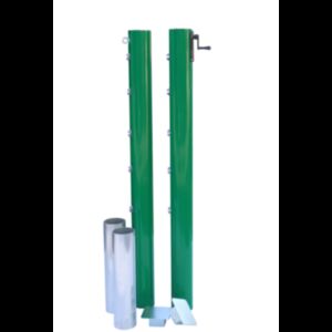 Coppia pali tennis in alluminio, con bussole, Morale Sport, t781/1