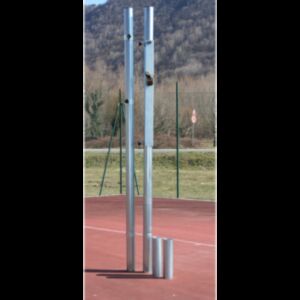 Impianto pallavolo in acciaio zincato diametro mm.100 con bussole, Morale Sport, v703/tr