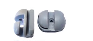 Set 50 ganci in plastica per fissaggio reti , con viti, Morale Sport, 208060